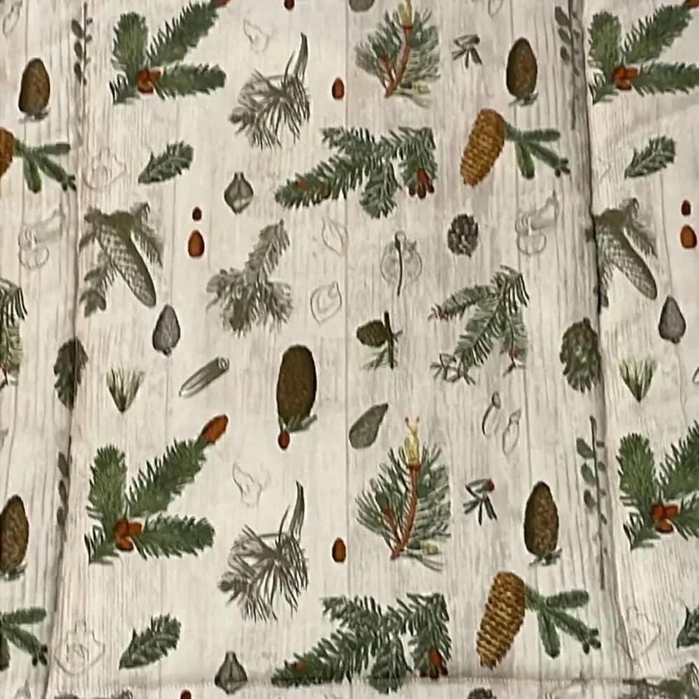 Dog Pet Cat Mat/Bed, Pine Cones, boughs, rustic, farmhouse, cabin, 18 x 24